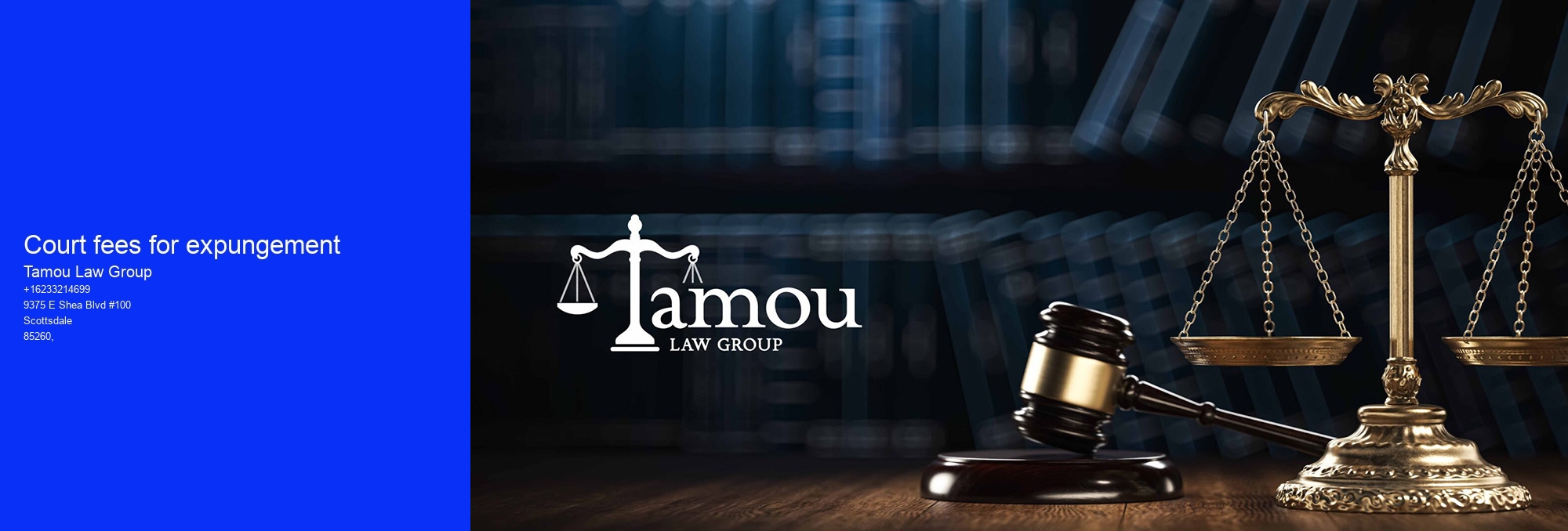 Court fees for expungement